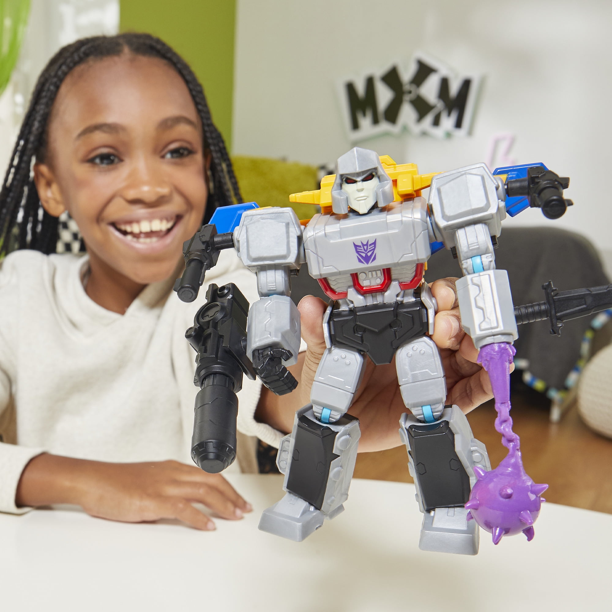 MixMashers Transformers Megatron Toy, 5” (12 cm) Mix-&-Match Deluxe Figure, 4+