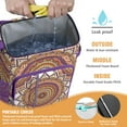 thumbnail image 2 of Mandala Boho Tribal Backpack Cooler, Ethnic Abstract Pattern Waterproof Leakproof Cooler Bag, Insulated Picnic Backpack for Travel, 2 of 5