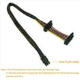 thumbnail image 4 of 3X HDD Cable de AlimentacióN de ÁNgulo Recto de 15 Pines X2 A Mini Adaptador ATX de 6 Pines para 3653 Compatible con 3650 Serie, 4 of 5
