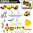 thumbnail image 7 of 276pcs Construction Toys Race Tracks Toys for Boys 3-6 Years Kids Toys 5 PCS Construction Car and Flexible Track Playset, 7 of 7