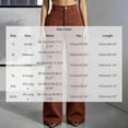 thumbnail image 4 of Womens Corduroy Straight Leg Pants, Elastic Back Waist Loose Casual Trousers with Pockets, Business Casual Office Work Daily Wear | VerBelle,Coffee L, 4 of 8