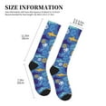thumbnail image 2 of Compression Socks For Women And Men - Palm Leaf Flower Shark Compression Socks Circulation For Workout, 2 of 2