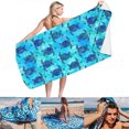 thumbnail image 1 of ZHAOCHENG Una pieza (STJ-7, aproximadamente 80 * 160 cm) Toalla de lana de doble cara Secado rápido, extra grande 80 * 160 cm Toalla de playa sin arena Toallas de viaje súper livianas para piscina, ca, 1 of 5