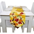 thumbnail image 4 of Coolnut Rectangle Cloth Table Runner, Fallen Leaves On The Grass Table Cover 13"x70"for Wedding Birthday Holiday, 4 of 5