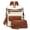 White, variant on Backpack Purse for Women PU Leather Backpack Ladies Fashion Handbag Designer Shoulder Bag Small Travel Bag Brown