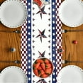 thumbnail image 5 of JWshufel Independence Day Patriotic Table Runner 4th of July Holiday Decor Dining Kitchen Tablecloth Memorial Day Celebration Table Decorations Polyester 72 Inch, 5 of 6