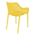 thumbnail image 2 of Compamia Air TG Chaise de Salle à Manger de Patio avec Accoudoirs, Jaune, 2 of 9