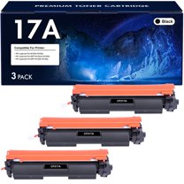 VIPink 3-Pack Compatible Toner Cartridge for HP 17A CF217A to use with Laserjet Pro M102w M130nw M130fw M130fn M102a M130a Pro MFP M130 M102 Series Printer Ink (Black)