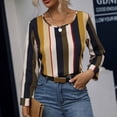 thumbnail image 4 of Blusa holgada de manga larga con cuello redondo informal a la moda para mujer Fridja  bvmnju2879, 4 of 6