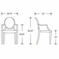 thumbnail image 4 of Nicer Furniture Ghost Clear Arm Chair, 4 of 4