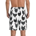 thumbnail image 2 of Yiaed Retro Rooster for Men's Soft Sleep Pajama Short Lounging Pajama Shorts-4X-Large, 2 of 8