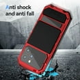 thumbnail image 7 of ELEHOLD Heavy Duty Rugged Case for iPhone 15 Pro,Camera Lens Protection Tempered Glass Screen Protector Hidden Foldable Kickstand Bracket Shockproof Dustproof Armor Case for iPhone 15 Pro,Red, 7 of 7