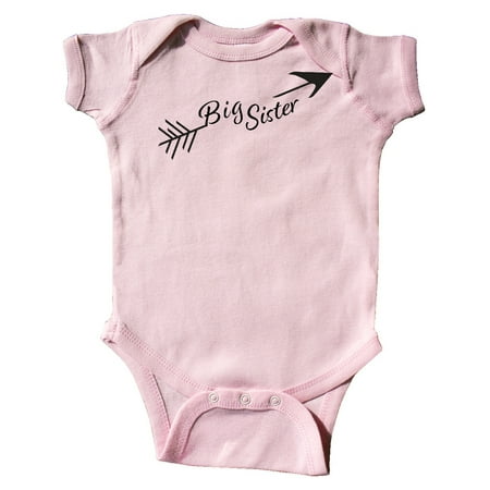 

Inktastic Big Sister Arrow Gift Baby Girl Bodysuit