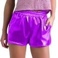 thumbnail image 3 of Trendfront Womens High Waisted Elastic Stretchy Solid Color Hotpants Casual Summer Outfits Everyday Wear Lounge Bottoms, 3 of 5