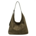 thumbnail image 1 of Bolso Hombro Mujer Gamuza Elegante Bandolera Hobo Diario () Verde, 1 of 9