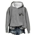 thumbnail image 5 of Black_Friday&Cyber/Monday Womens Clothing Under $10.00 Yuxingfu Women'S Casual Fall and Winter Long-Sleeved Fashion Printed Hooded Tops Sweatshirt, 5 of 6