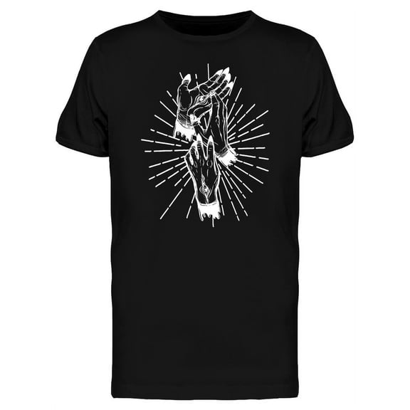 Hands Eyes Mysticism Graphic T-Shirt Men -Image by Shutterstock, Male Large