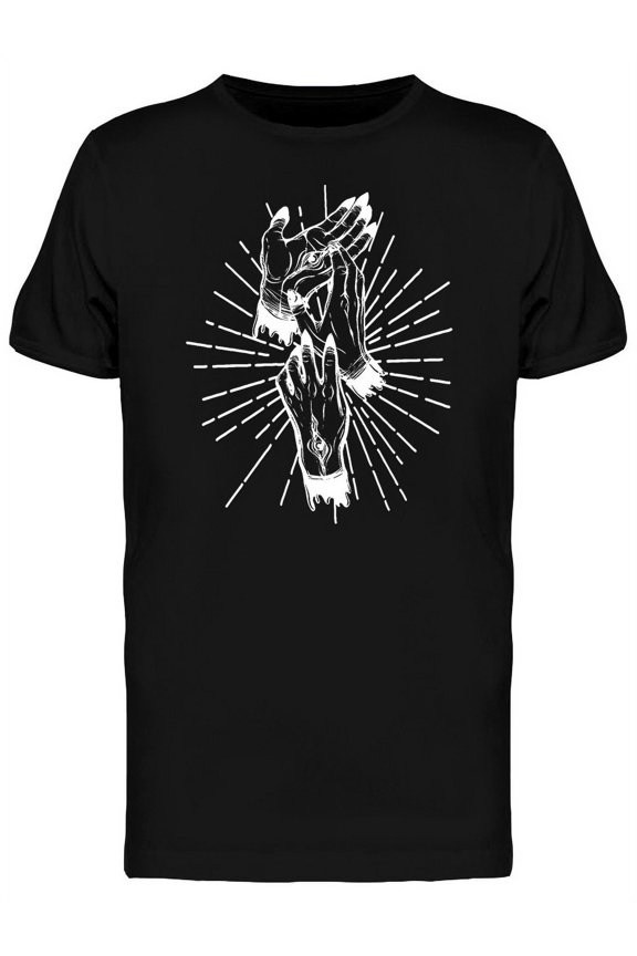 Hands Eyes Mysticism Graphic T-Shirt Men -Image by Shutterstock, Male Large