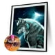 thumbnail image 2 of Cuadros Decorativos 5D bricolaje completo taladro diamante pintura noche lobo cruz puntada bordado kits Tmvgtek embutido en tela, 2 of 8