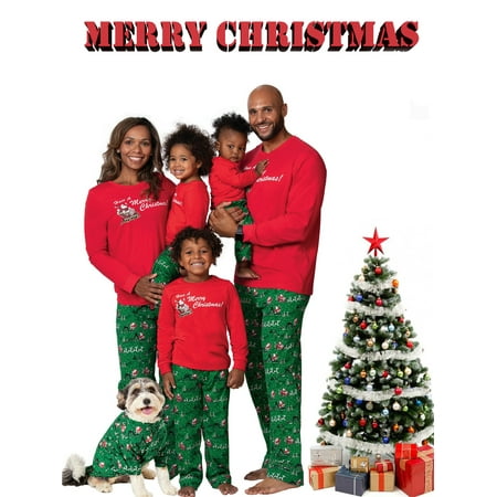 

Christmas Family Matching Pajamas Sets Santa Print Sleepwear Holiday Xmas Loungewear Jammies Pjs For Adult Kids Baby