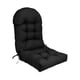 thumbnail image 2 of Cojín de silla de respaldo alto, cojín de silla para exterior, cojín de silla para jardín, Negro, 2 of 9