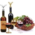 thumbnail image 1 of 2 tapones de vino, sellador de tapón de botella reutilizable y vertedor de cerveza para paquete de colección de vino y champán, 1 of 4