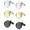 Letter G, variant on 3 Pairs Initial Cufflinks For Men Classic Mens CuffLinks Set Letter Cuff Links for Casual to Formal with Gift Box Silver Black 14K gold plated Cufflinks for Father Husband