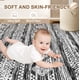 thumbnail image 4 of Alfombra Boho Marroquí Tortania 127x203 cm Suave y Lavable Negra y Blanca, 4 of 9