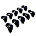 thumbnail image 6 of 10pcs/pack Golf Club head Wedge Iron Cover Golf Protective Set and Navy Blue, 6 of 9