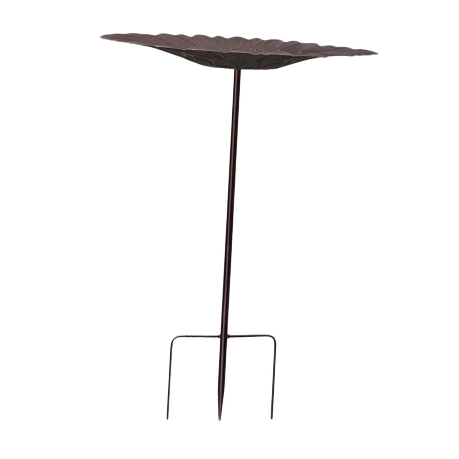 figatia Birdfeeder with Metal Stake Bird Feeder Decorative Stake Stand Bird Baths for Outdoors Garden Metal Bath for Lawn Patio