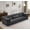 Grey, variant on LQLI Compression Mahjong Sofa,Convertible Floor Sofa Bed,DIY Boneless Modular Sectional Sofa,No Assembly Required,Circle Fleece Fabric,Oversized 3 Seater with 3 Pillows