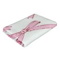 thumbnail image 6 of ZFLMY Pink Bows Bath Towel - Ultra-Soft Microfiber, Oversized 55.1x27.6, Quick Dry for Bathroom, Beach, Yoga, Camping, Hiking 55.1x27.6in, 6 of 7