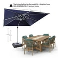thumbnail image 5 of Cantilever Patio Umbrella with LED Lights, 10'x10' ft, Square Offset Outdoor Umbrella, 360° Rotation, UV-Resistant Fabric, Tilt 6-level Adjustable (Base Not Included), 5 of 8