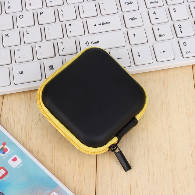Headphone Case, Earbuds Pouch Box Polyethylene Earphone Storage Bag, Earphone Carrying Case For Headphones Key Ring