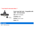 thumbnail image 2 of Front Lower Ball Joint - Compatible with 2007 - 2010 Kia Rondo 2008 2009, 2 of 2