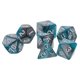 thumbnail image 4 of Juego De Da De Acrílico 7Die, Da De Numeración De Colores Dobles (D4 / D6 / D8 / D10 / D12 / D20) Para Dungeons \u0026 Dragons RPG TRPG Plata verde Sunnimix Dados poliédricos, 4 of 8