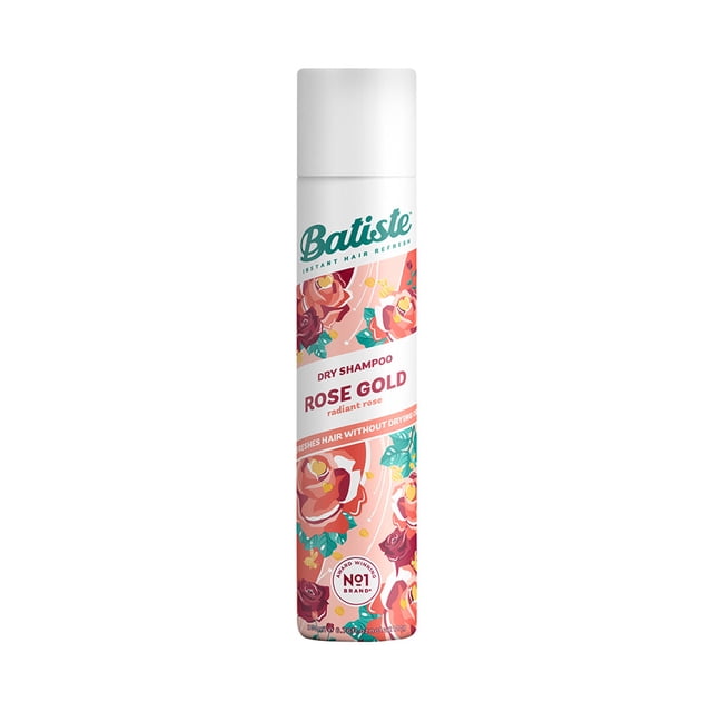 Batiste Shampoo en Seco Rose Gold 200 ml. Refresca el Pelo, Absorbe el Exceso de Grasa, Da Volumen y Textura, Neutraliza Olores. Número 1 en el Mundo