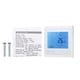 thumbnail image 1 of Termostato de calentamiento de agua de piso Controlador de temperatura ambiente semanal programable con retroiluminación LCD, blanco seitruly HA002459-02B, 1 of 6