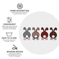 thumbnail image 4 of Bingfone Vintage Cute Bunny Leather Drinks Coasters With Set Of 6,Suitable For Home Kitchen,Coffee Cup Coasters Home Gift, 4 of 9
