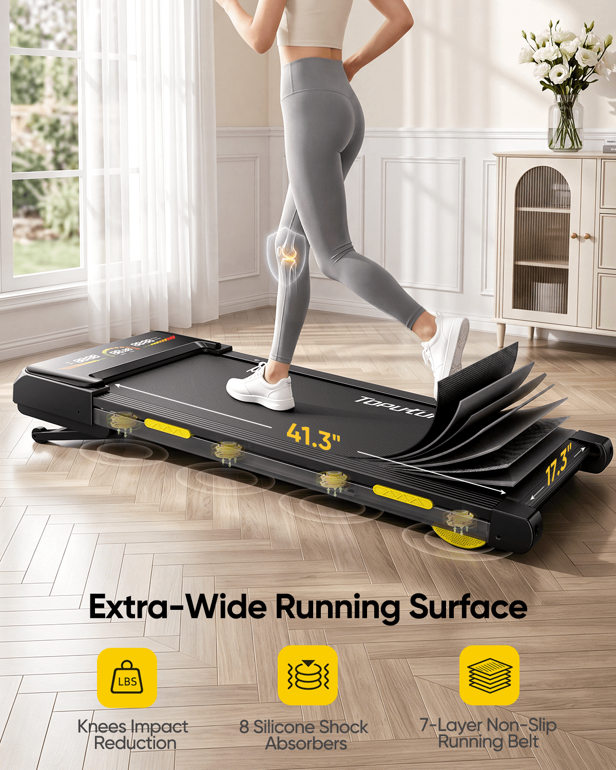 Toputure Walking Pad with 15-Level Auto Incline, UK | Ubuy
