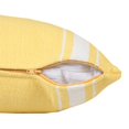 thumbnail image 4 of Laddha Home Designs Handwoven Geometric Striped Cotton Throw Pillow Cover - 20" - Yellow and White, 4 of 9