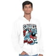 thumbnail image 3 of The Smurfs Kanji Keep Pushin Savage Men Big & Tall Zip Hoodie Brisco Brands 3X, 3 of 5