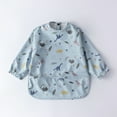 thumbnail image 2 of MIASHUI Baby Long Sleeve Bib Cartoon Print Toddlers Soft Bib Outfit, 2 of 3