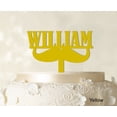 thumbnail image 1 of Custom Name Cake Topper Personalized Yellow Cake Topper Color Option Available 5-7 Inches Wide, 1 of 1