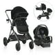 thumbnail image 1 of Sistema de viaje modular Evenflo Pivot Xpand con asiento infantil para automóvil LiteMax con barra antirrebote (Ayrshire Black), 1 of 5