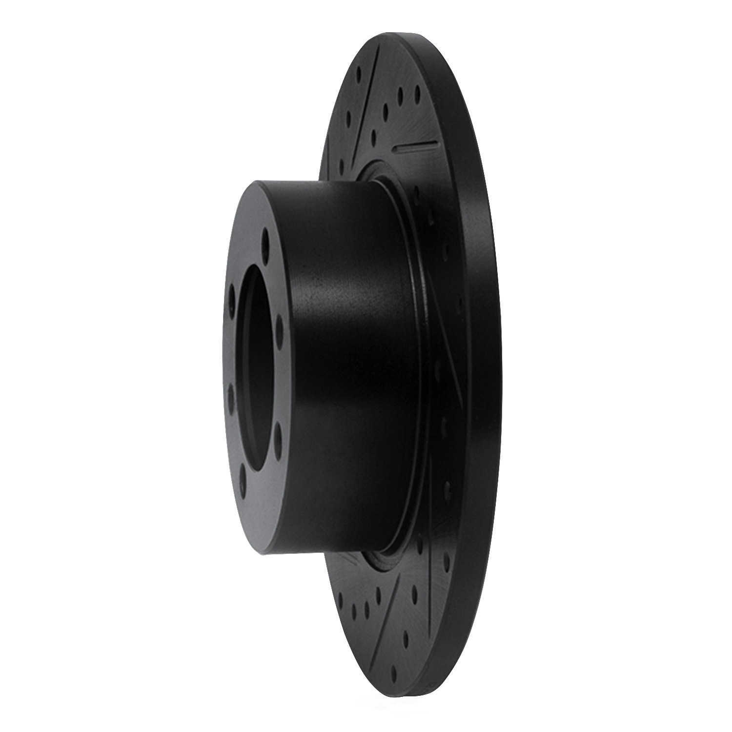Dynamic Friction Company 633-65001L DFC Brake Rotor - Drilled And Slotted - Black