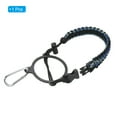 thumbnail image 3 of Uxcell Water Bottle Holder, Paracord Handle Strap Carrier Blue Camo, Black, 3 of 6