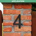thumbnail image 4 of Uxcell Números de Casa Flotantes de Acrílico de 8 Pulgadas, Número de Casa Moderno 4 con Kit de Clavos para Exterior [Negro], 4 of 7