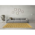 thumbnail image 3 of Ahgly Company Indoor Square Abstract Brown Modern Area Rugs, 6' Square, 3 of 4