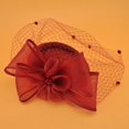 thumbnail image 4 of Party Fascinator Hat Veil - Bowknot Hair Clip Fascinator Wedding Fascinator, 4 of 8